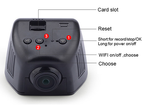 Hidden installation Wi-Fi Vehicle camera DVR H18