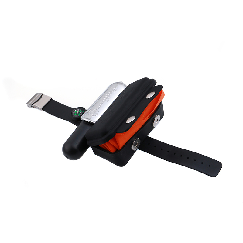 Puffer factory Wearable Rescure Device Float Lightweight Wristband With Inflatable Co2 Cylinder Inflatable Bladder Water Buoyancy Aid Device K1